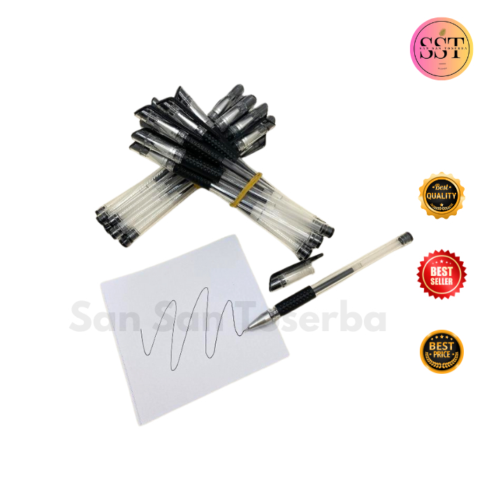 

[SST] Pulpen / Gel Pen 0.5 mm Isi 10 pcs