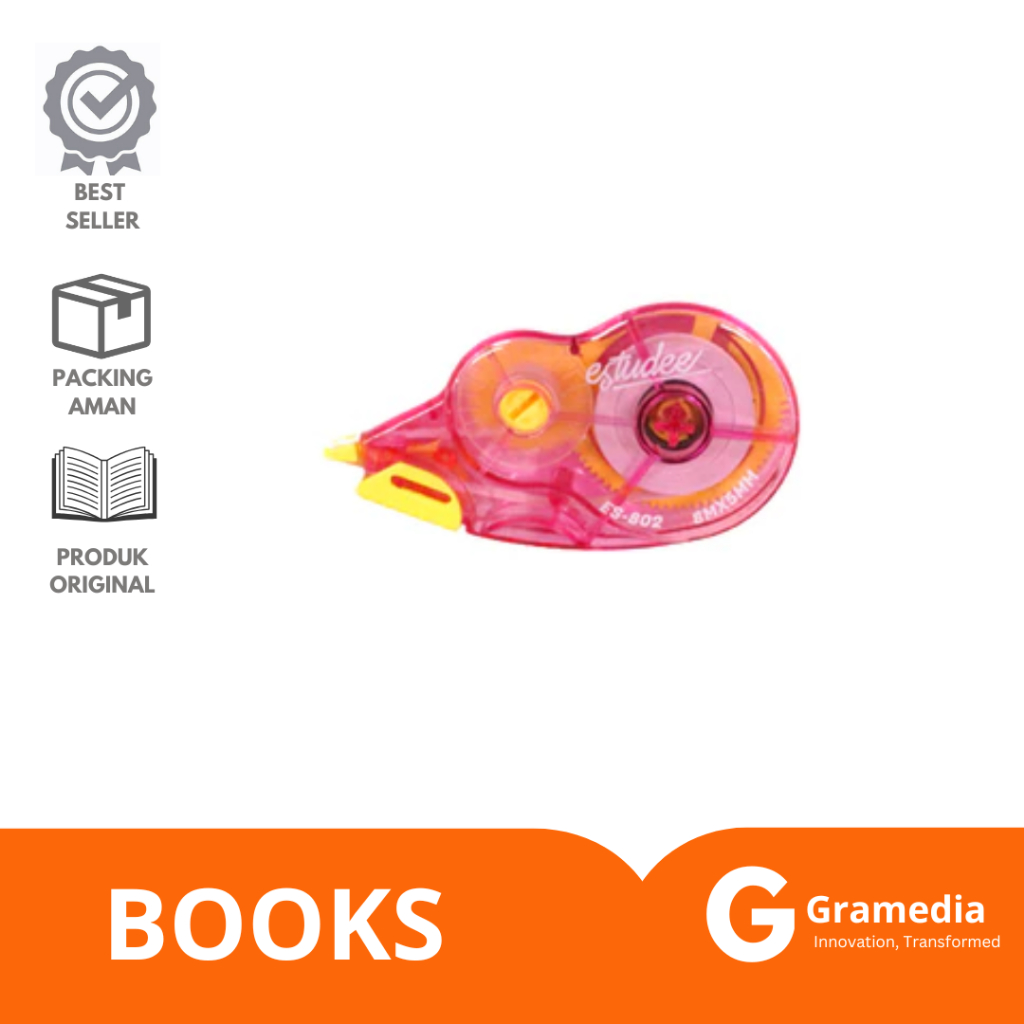 

Gramedia Lampung -CORRECTION TAPE ESTUDEE SMOOTH&FUN PINK