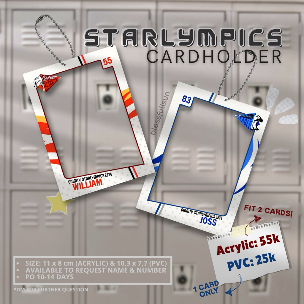 

[BACA DESKRIPSI] Card Holder Toploader Akrilik PVC Starlympics GMMTV