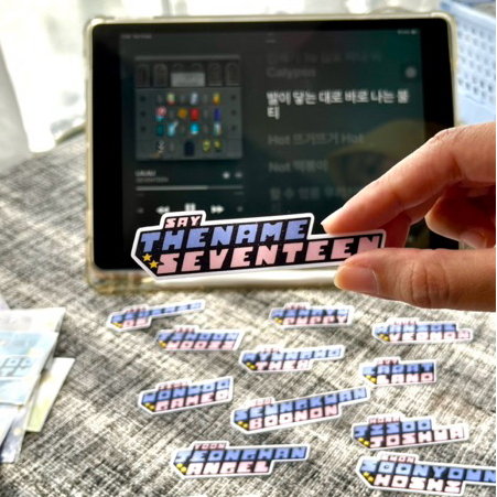 

[POPSINSTUDIO] The Power of K-Pop Deco Glitter Stickers Set BTS NCT Dream NCT 127 Stray Kids Seventeen Riize EXO New Jeans TXT BoyNextDoor Treasure Enhypen IVE