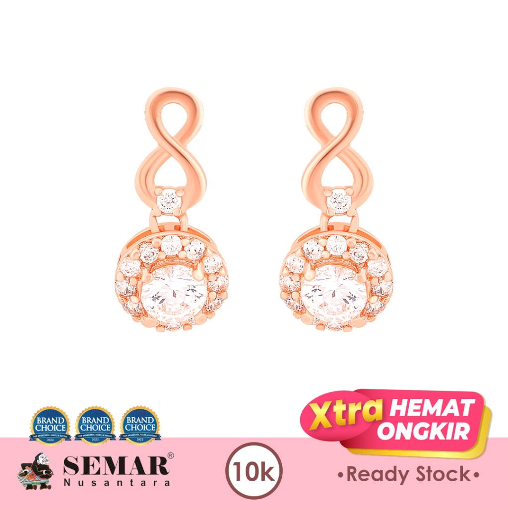 Anting Emas Ignatia Solitaire Illuminae Collection Gold 10K Semar Nusantara