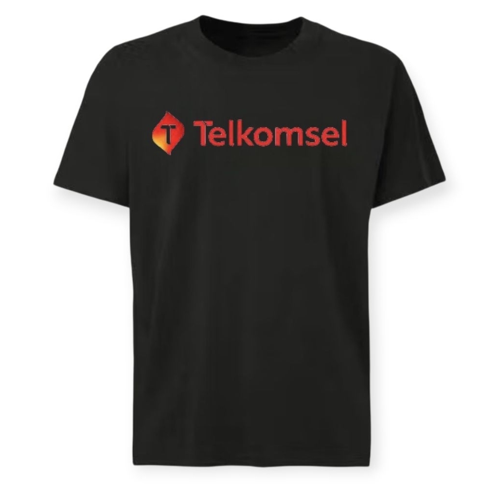 kaos Telkomsel baru logo baju kerja