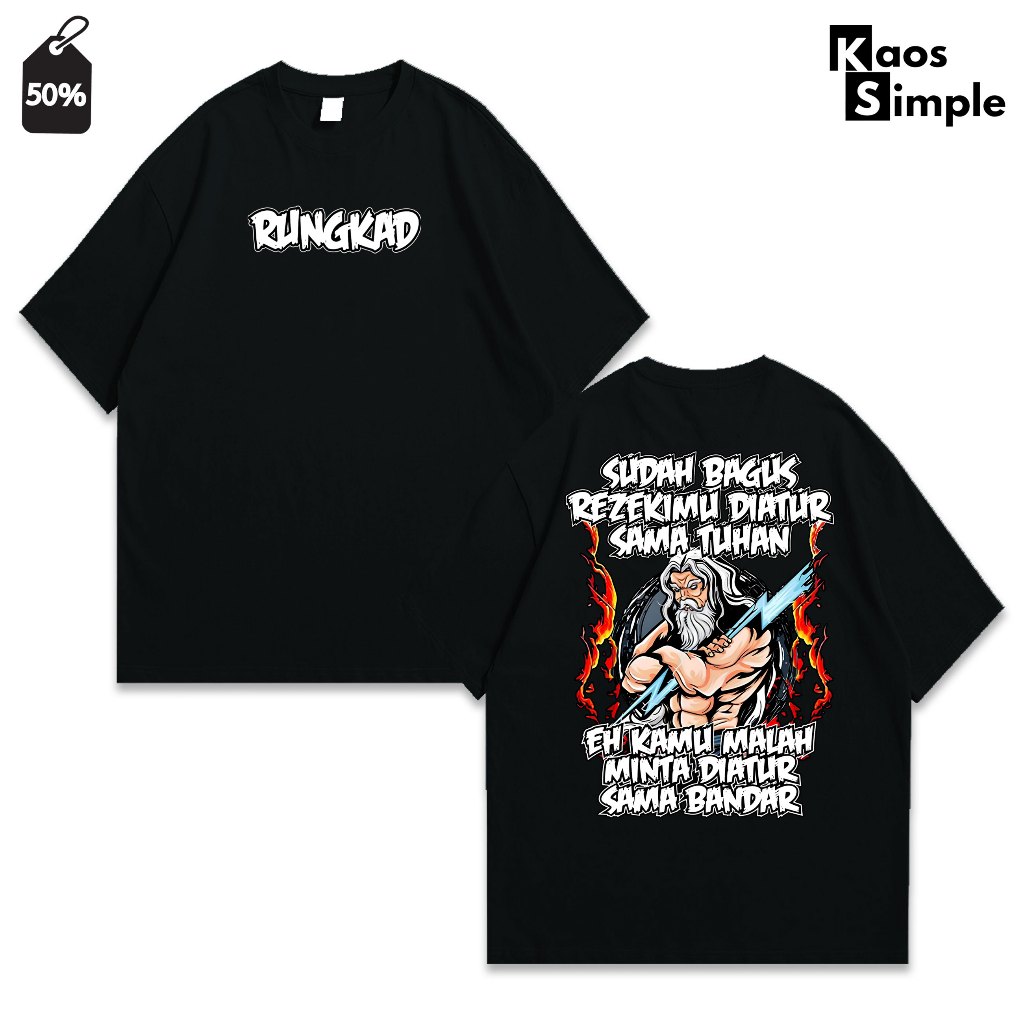 BAJU DISTRO KREEN RUNGKAD KAOSSIMPLE.IDN