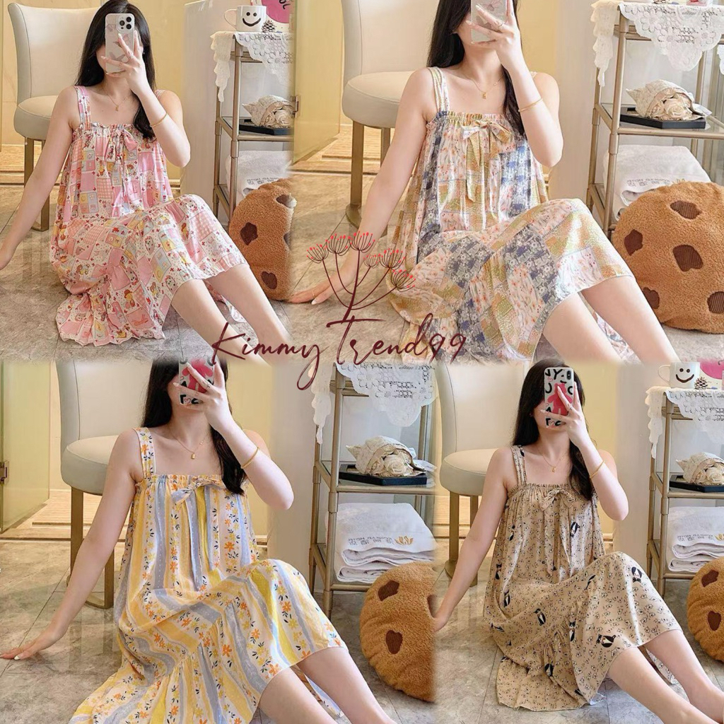 READY STOCK REYY Daster Tali model karet dada bahan rayon silk