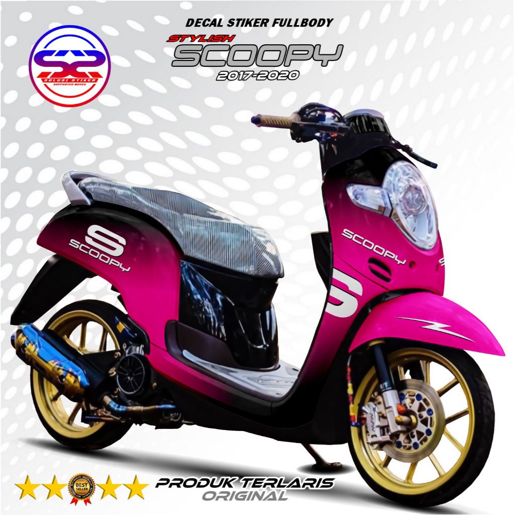 TERBARU Decal Scoopy 2017/2020 Fullbody Stiker Variasi Motor Scoopy