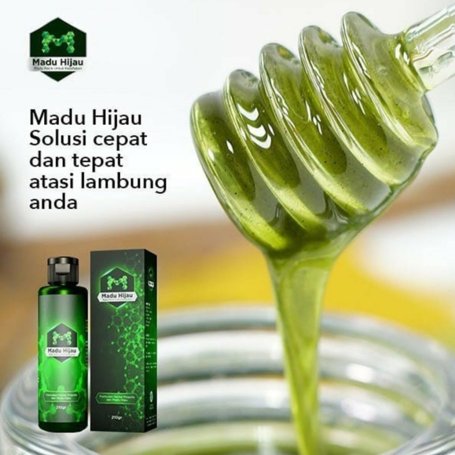 Madu Hijau Asli 100% Herbal Spirulina, Daun Kelor, Akar Bajakah Mengatasi Lambung, Mual, Gerd & Maag