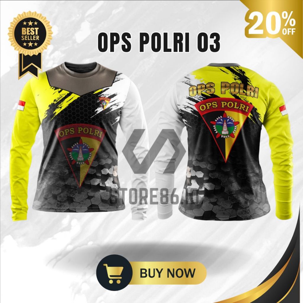 JERSEY OPS POLRI  03FULLPRINT SUBLIME / KAOS OPS POLRII DRIFIT / JERSEY OPS POLRI / FULL PRINTING