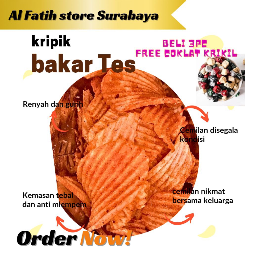 

Kripik Singkong Balado 40 Gr Kriuk Pedas Enak TES Kripik Singkong Sambal Balado