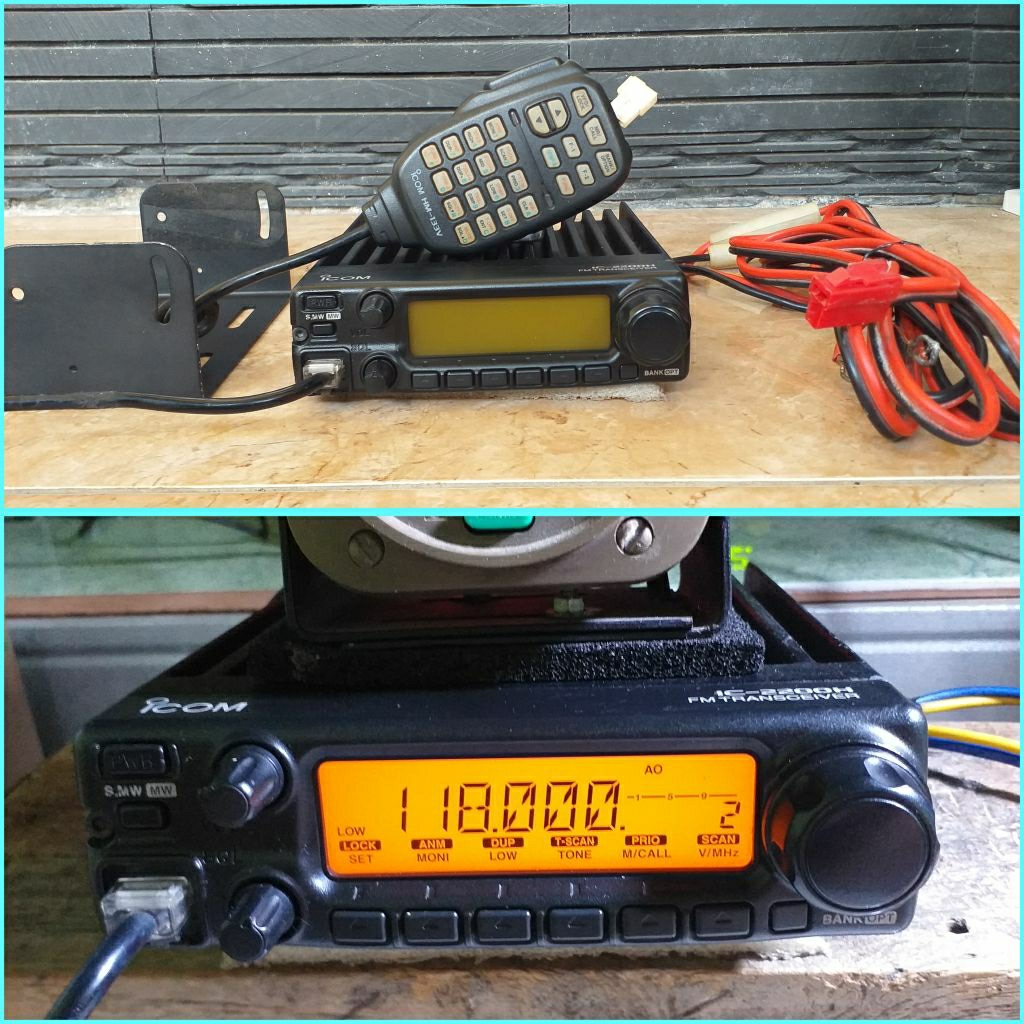 RIG ICOM IC2200H STIKER BLACK VHF AIRBAND MULUS SEGEL ICOM ORIGINAL JAPAN