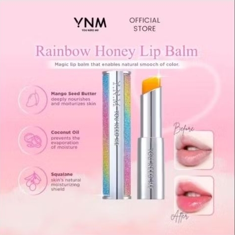 YNM Rainbow Honey Lip Balm