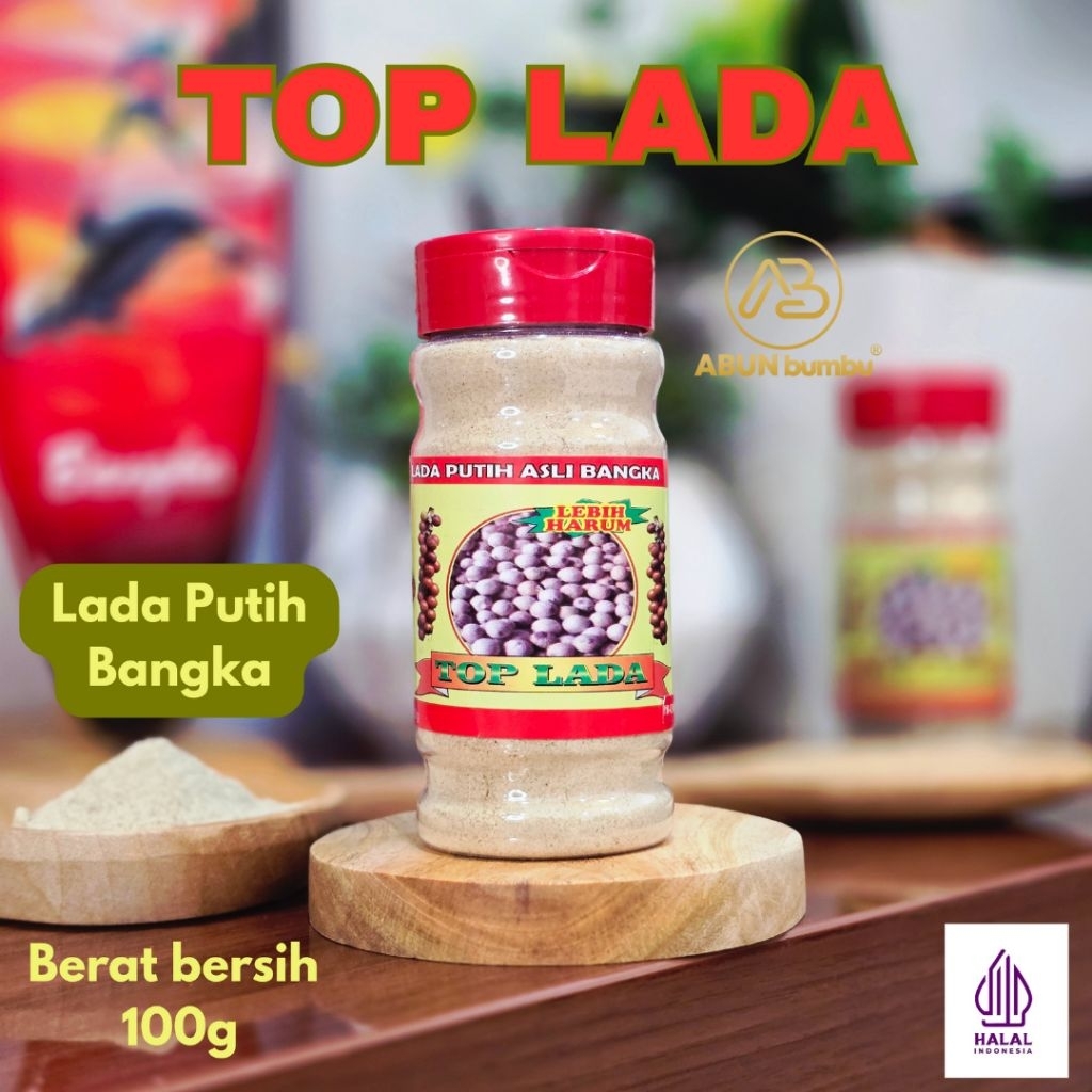 

Top Lada Putih Bubuk/Butir Pulau Bangka 100g
