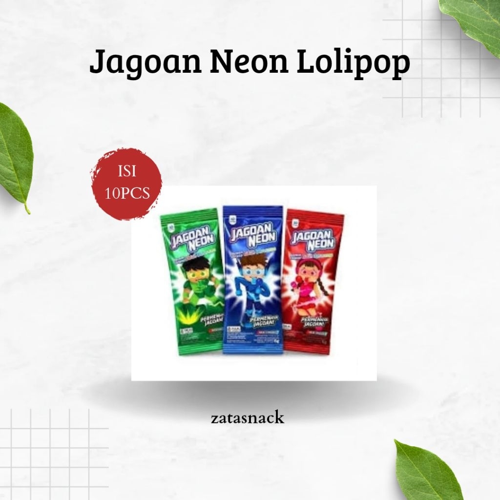 

Jagoan Neon lolipop isi 10pcs