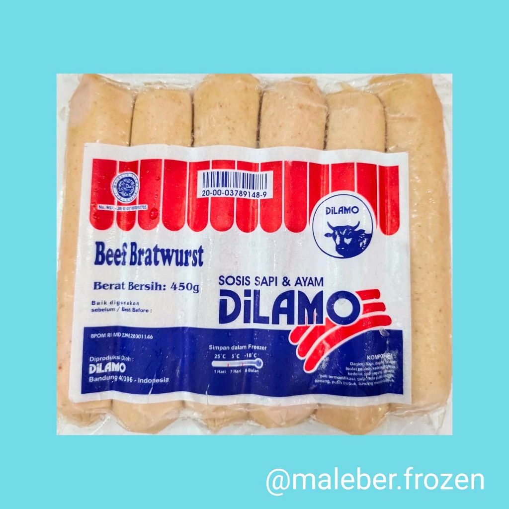 

dilamo beef bratwurst 450gr