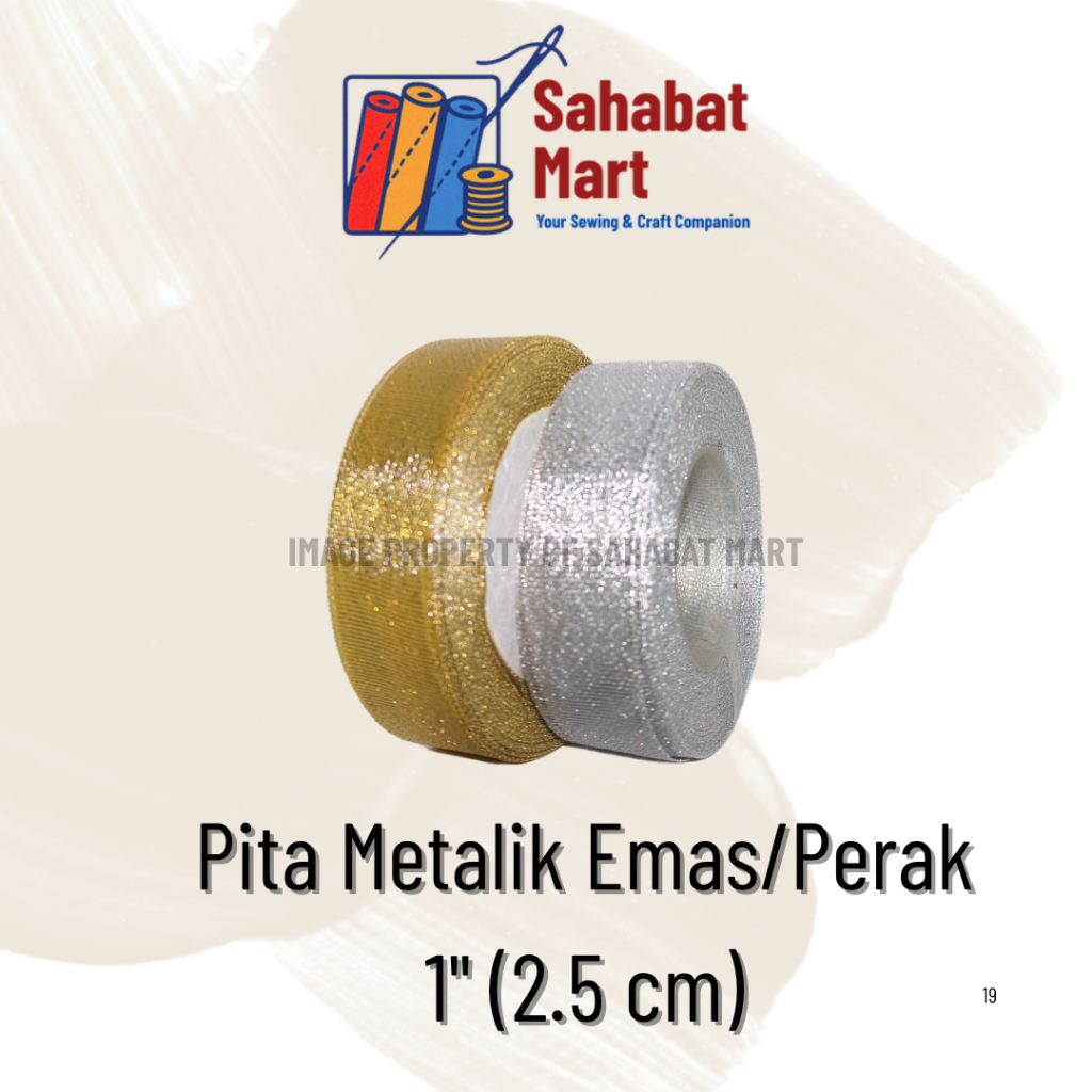 

Pita Metallic Emas/Perak 1