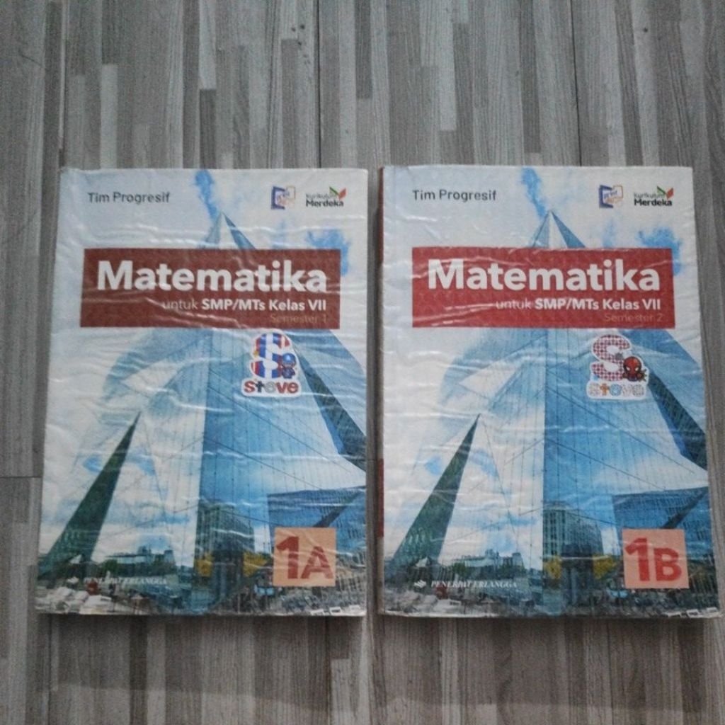 BUKU BEKAS MATEMATIKA 1A dan 1B KELAS 7 ERLANGGA