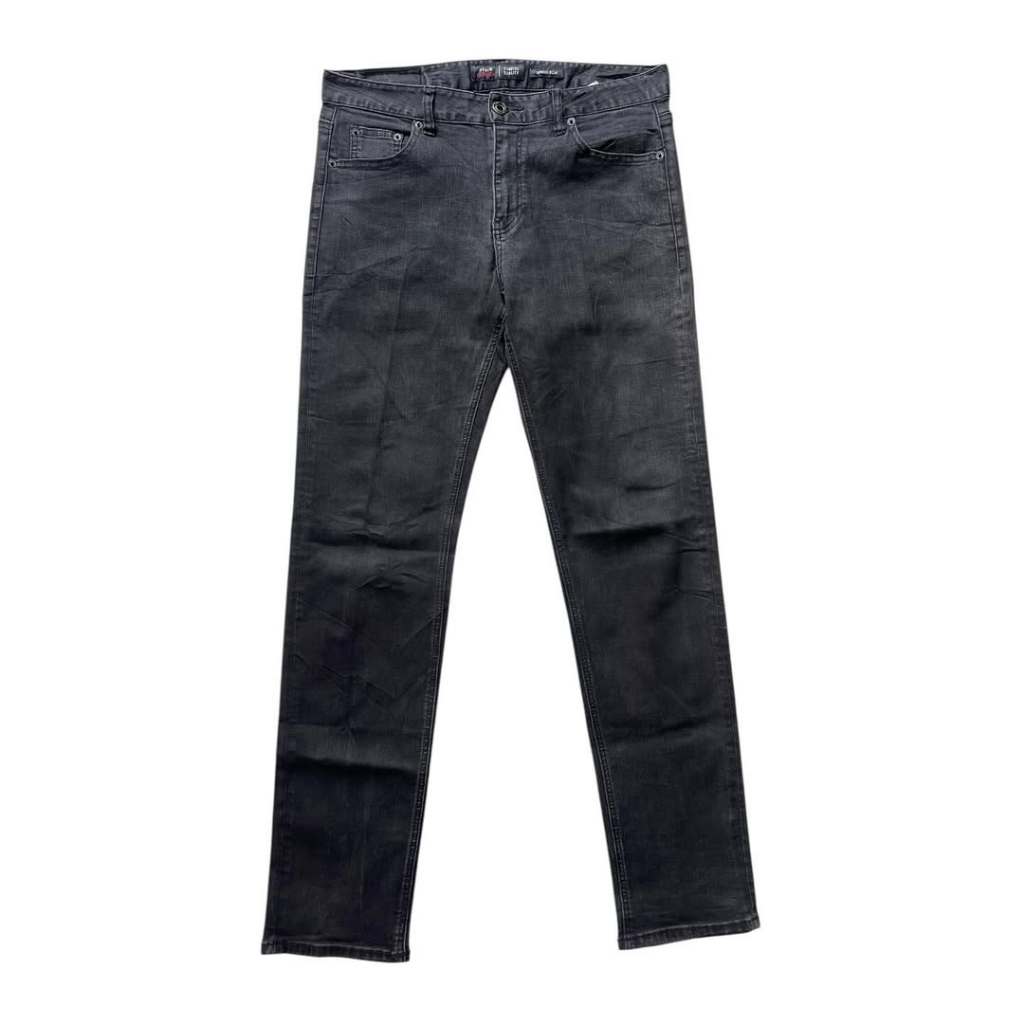 CLRIDE.n DENIM SKINNY FIT TAPERED IN BLACK WASH JEANS (33)