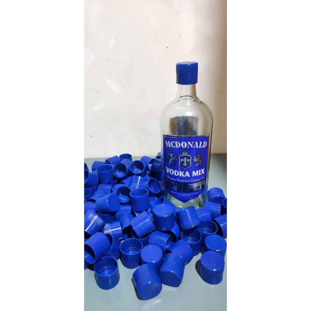 Botol Bensin stiker 1 liter plus tutup