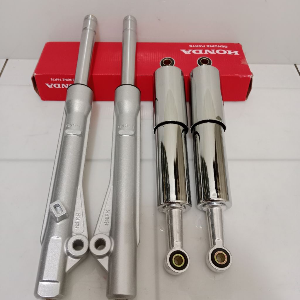 sok depan + belakang honda Supra fit tromol Lagenda Supra old tromol 4pcs komplit