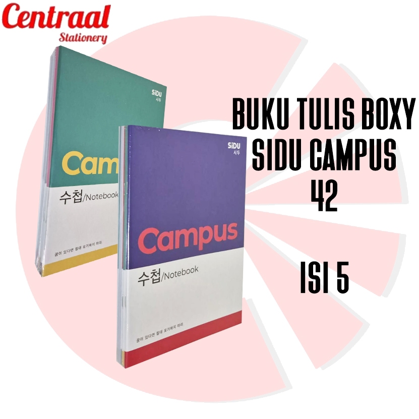 

Buku Tulis SiDU Boxy Campus 42 Lembar 5Pcs