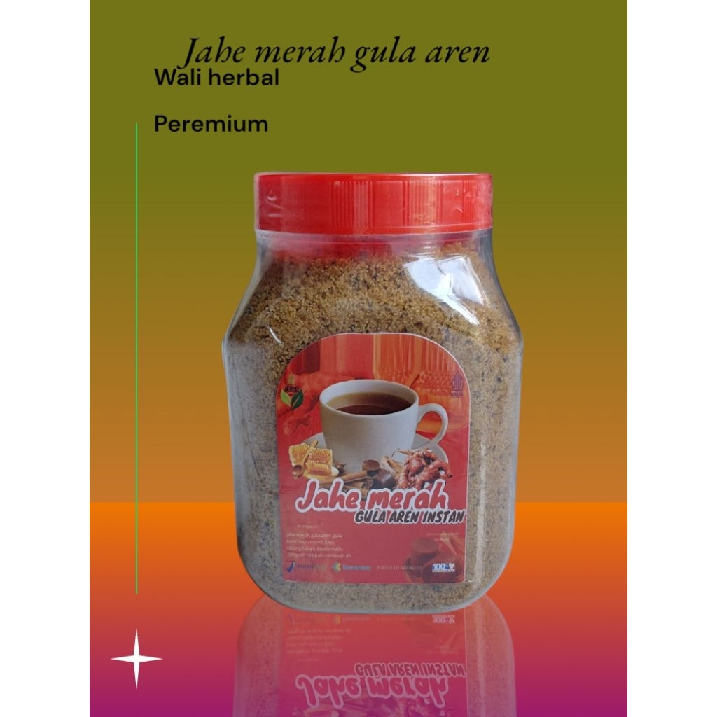 

Jahe Merah Gula Aren pemium toples wali herbal Minuman Bubuk Instan Drink