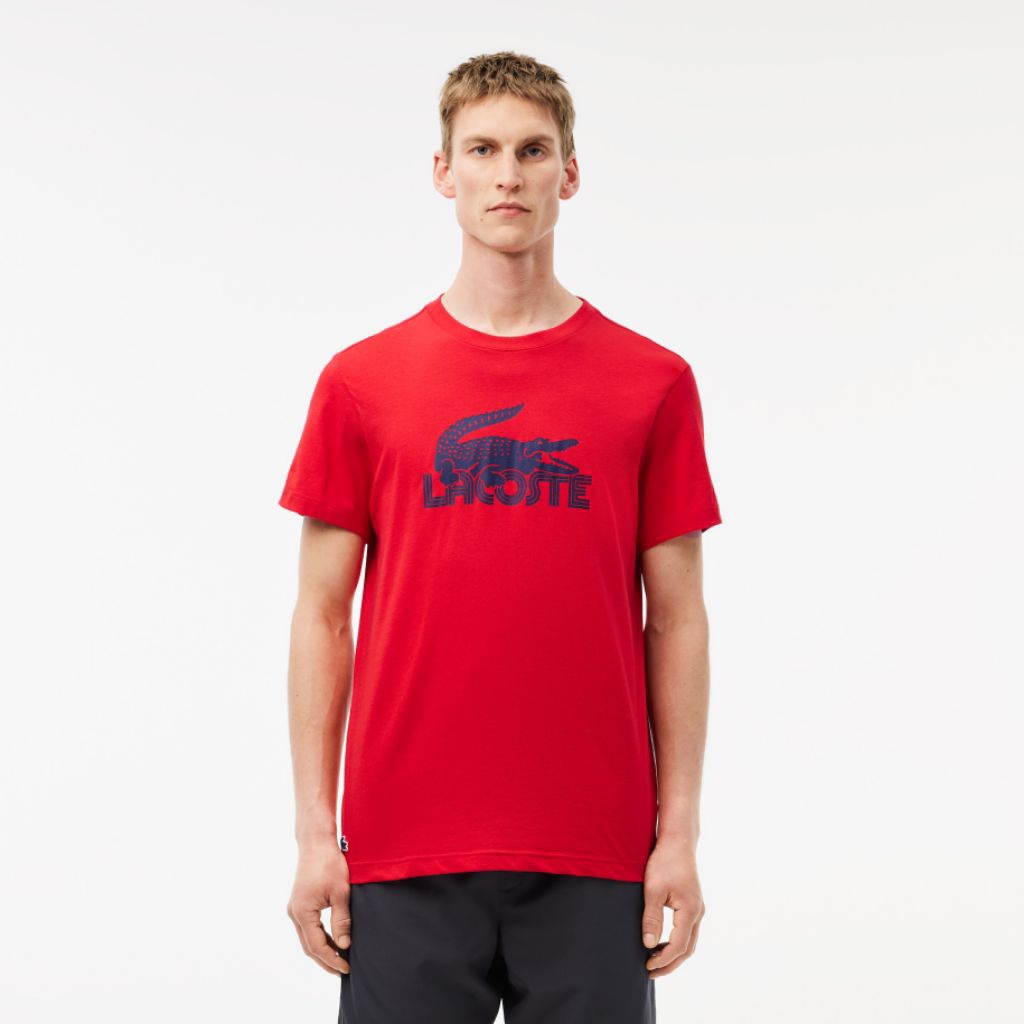 Lacoste Men's Sport Ultra Dry Jersey T-shirt Kaos Jersey Pria