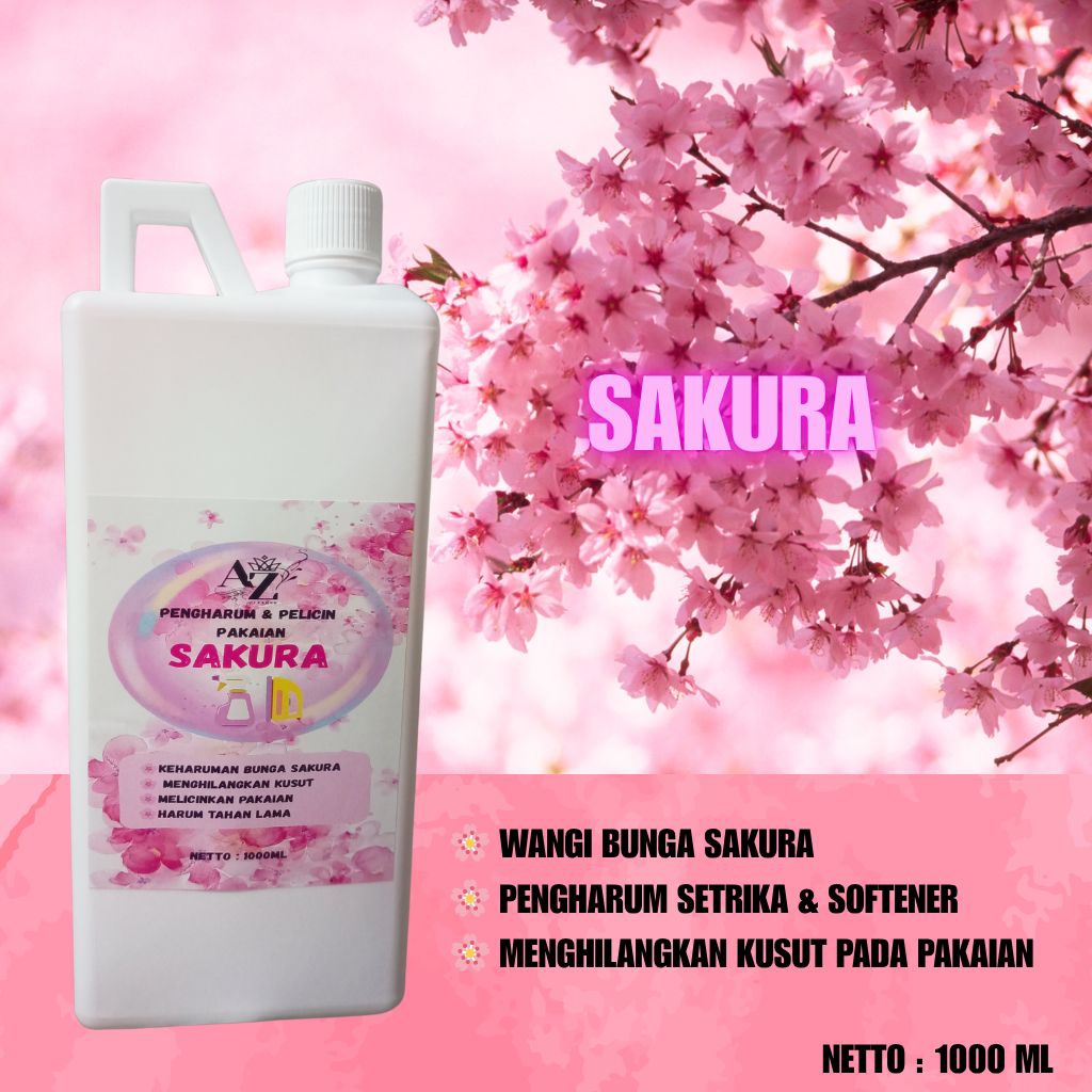 Pewangi pengharum laundry setrika sakura