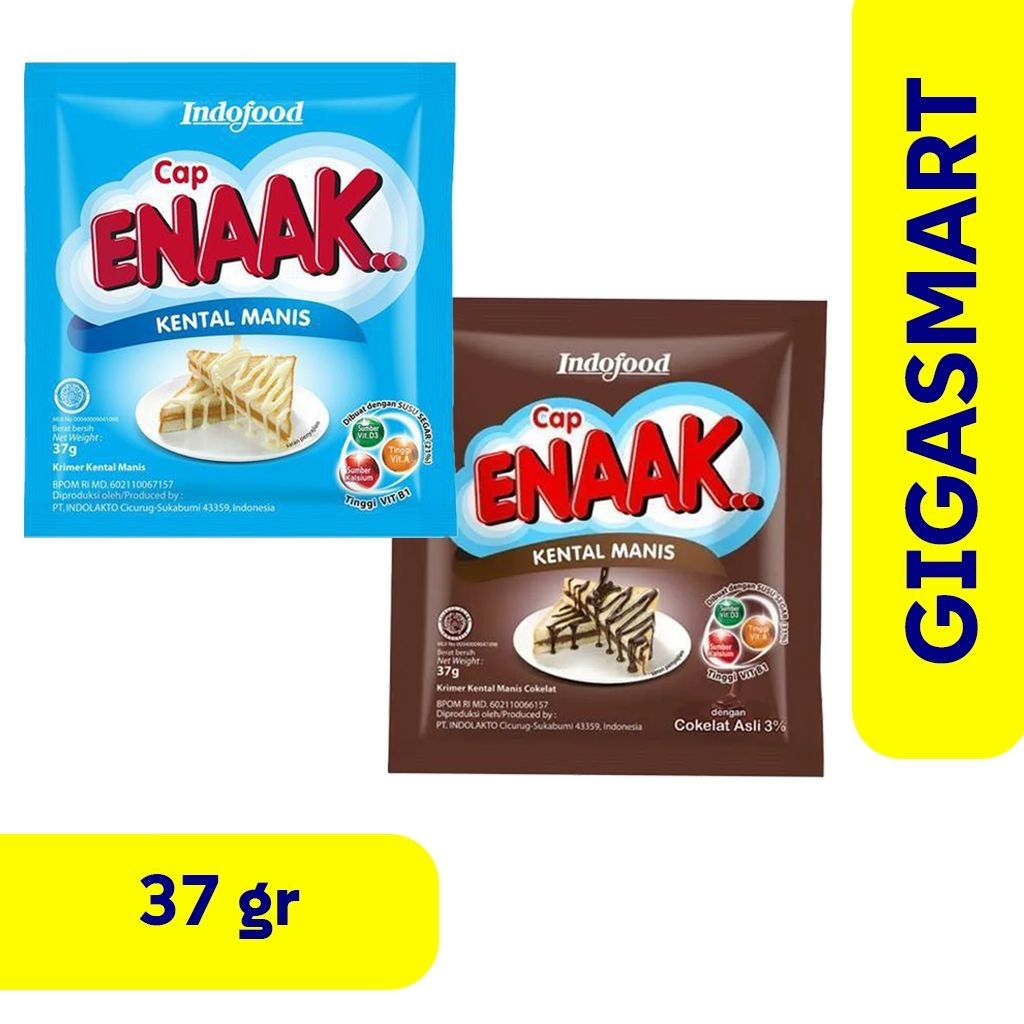 

Cap ENAAK Susu Kental Manis Sachet 37gr 1 Pcs