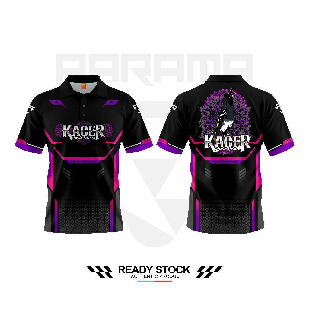 Parama Jersey [ Ready Stock ] Premium Burung Kacer Single Fighter Full Printing Baju Kicau Mania