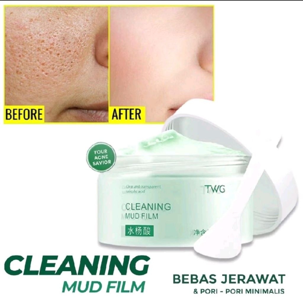 TWG MUGWORT MASK SALICYLIC ACID WHITENING MASKER WAJAH PEMBERSIH KOMEDO