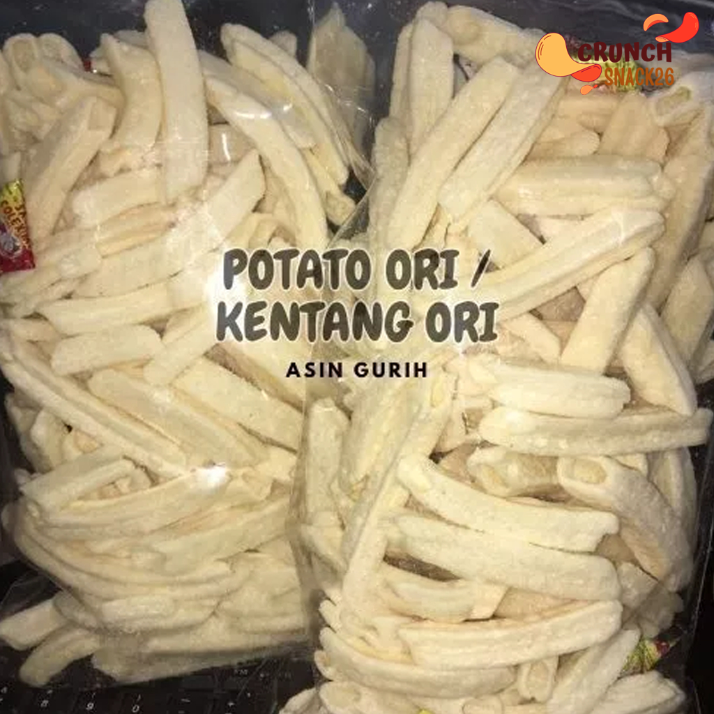 

KENTANG SAOS 200GR / STICK POTATO / ORIGINAL/ KEJU / BALADO - CRUNCHSNACK26