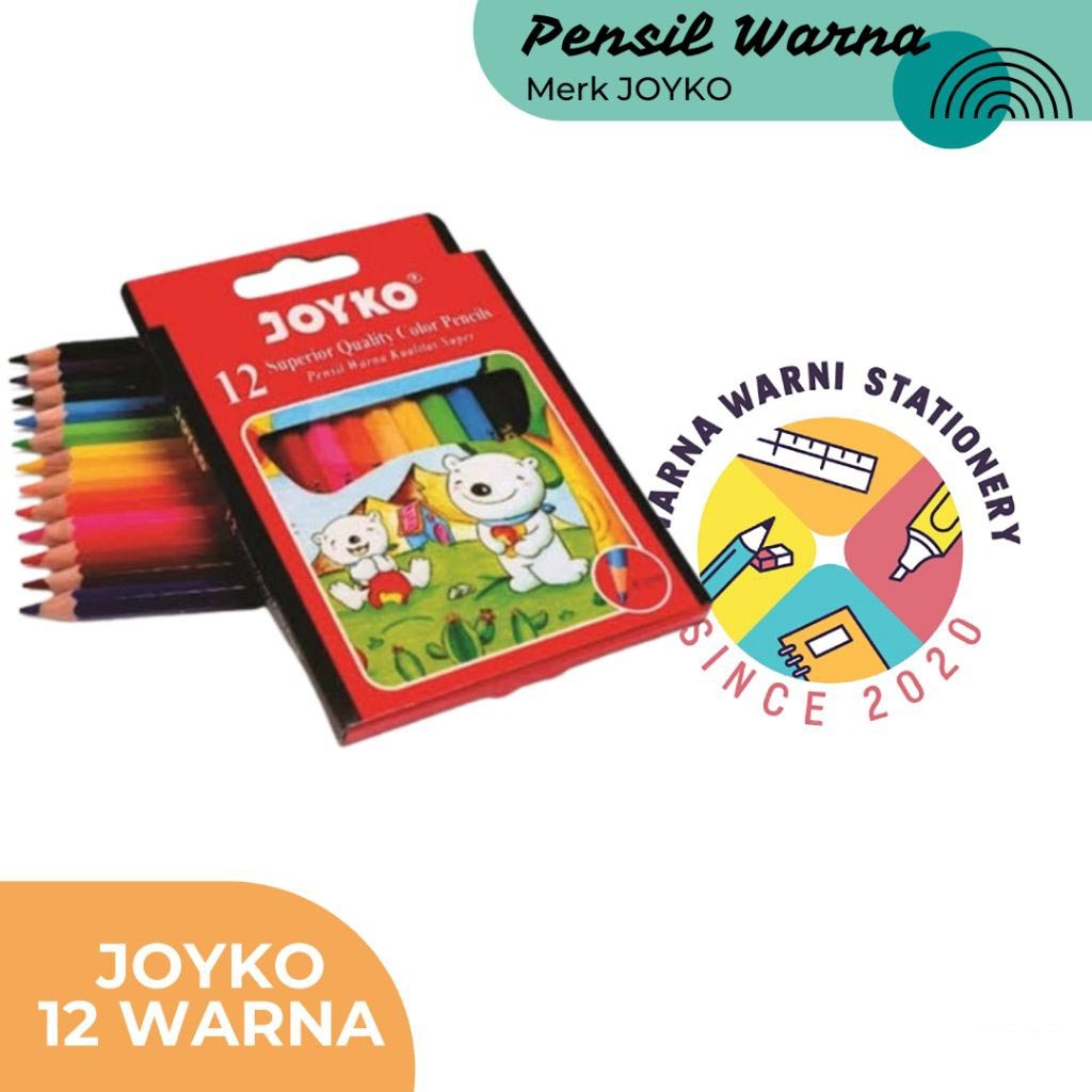 

Pensil Warna Joyko 12 Warna | CP 102