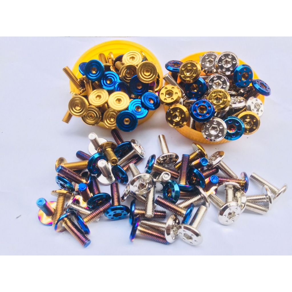 BAUT PROBOLT PIRINGAN CAKRAM DRAT 10 BAUT DISC ADV 150 VARIO 125/150 NEW DRAT 10 STAINLESS ANTI KARA