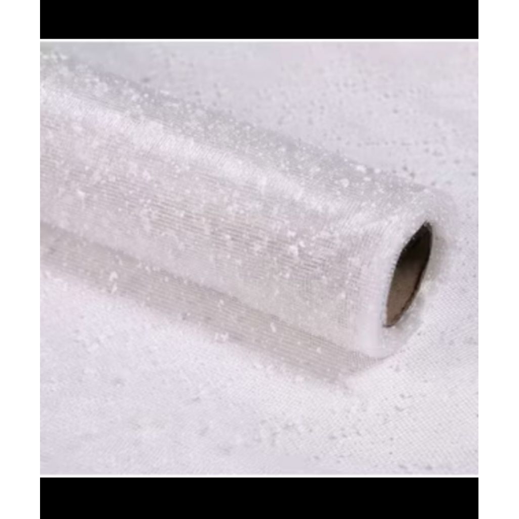 

TILE SALJU WHITE (ECER -+ 50CM x -+50CM) Jaring snow mesh Wrapping buket bunga