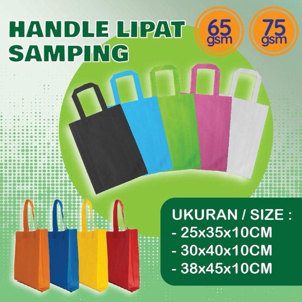 

(HARGA 1 LUSIN) Tas Press spunbond / Goodiebag Spunbond / Goodiebag / Spunbond Bag / Tas press / Tas handle