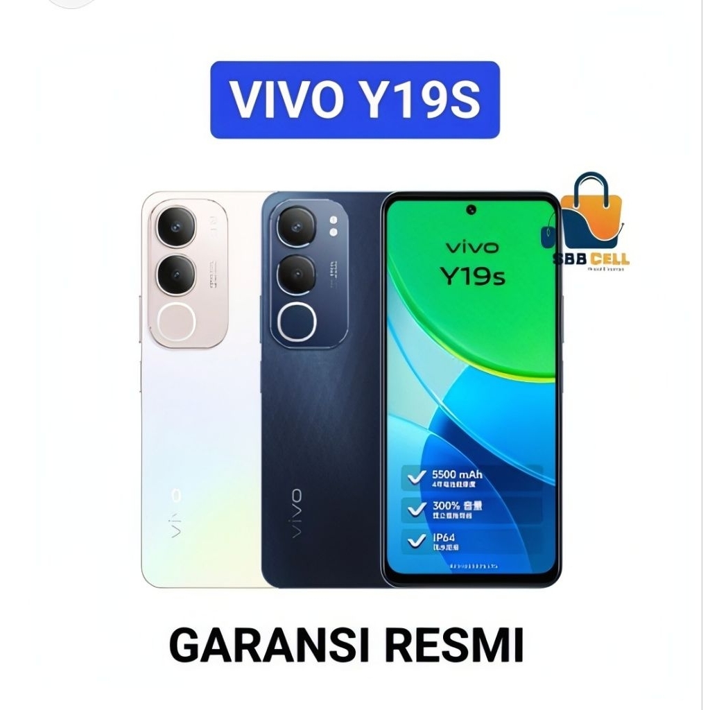 HP VIVO Y19S 6/128 GB - VIVO Y 19 S RAM 6GB ROM 128 GB GARANSI RESMI