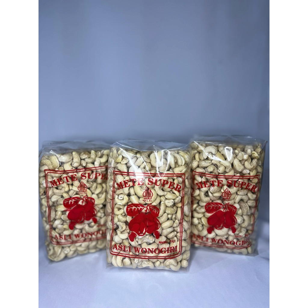 

Mete Super Mentah Asli Wonogiri 1kg – Kacang Mete Utuh Gurih Renyah | HALAL | Camilan Sehat Tanpa Pengawet