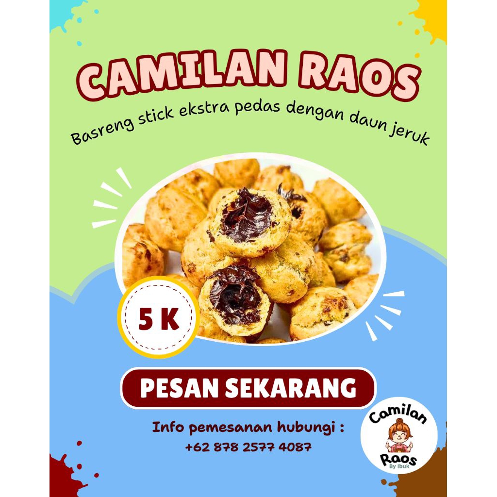 

CAMILAN RAOS | Kue soes mini coklat renyah di luar lumer di dalam