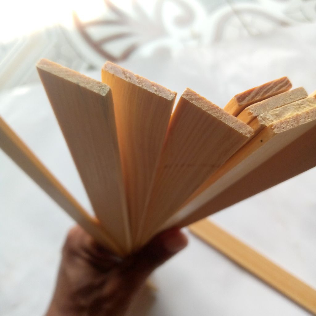 papan kayu jati belanda panjang 30 cm lebar 2cm tebal 4mili