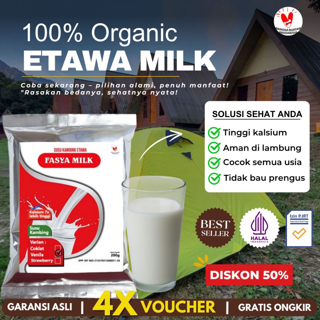 

Susu Kambing Etawa Murni - Aman Untuk Anak Dan Dewasa Fasya Milk Original Asli 200g