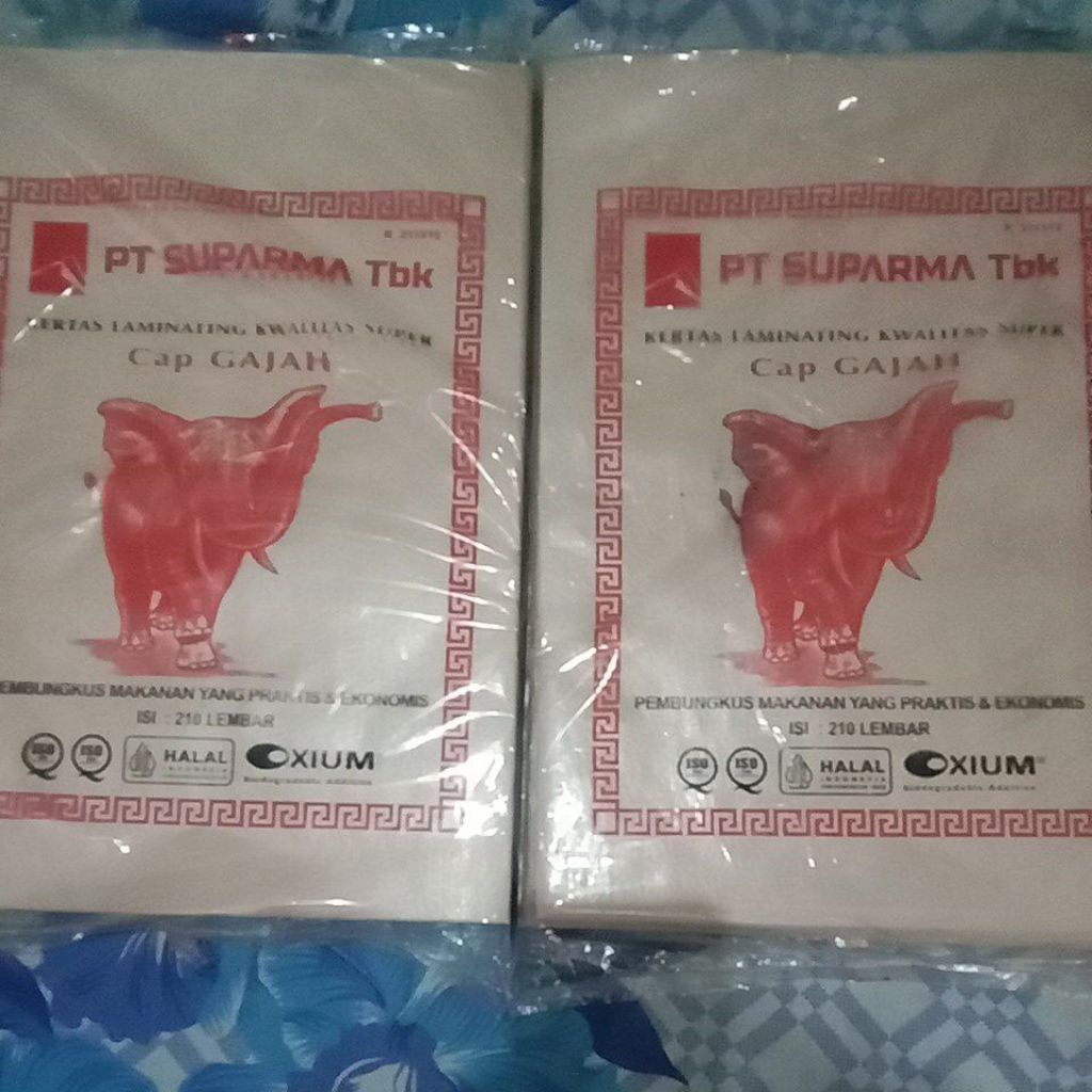 

KERTAS BUNGKUS CAP GAJAH ISI 210 LEMBAR
