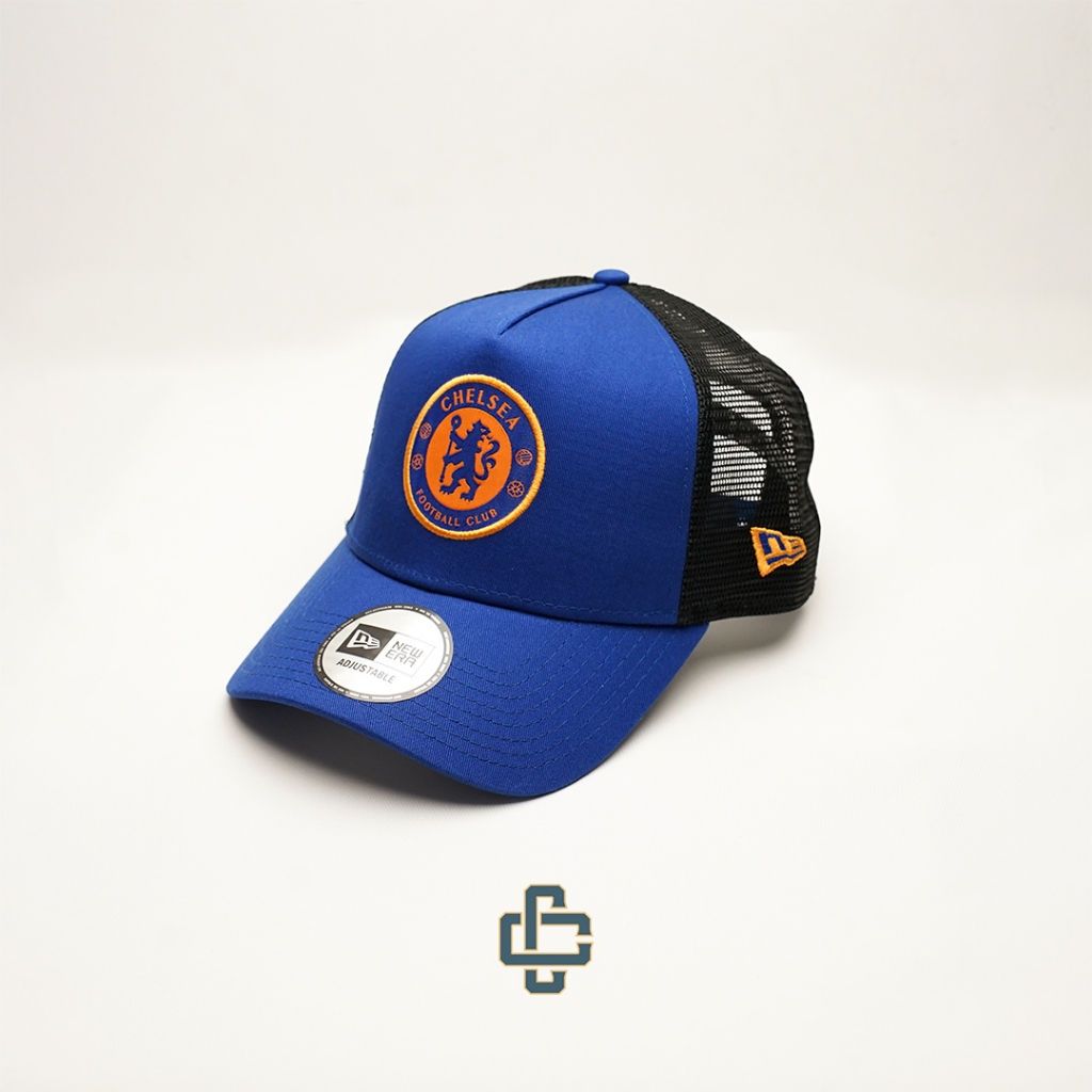 TOPI NEW ERA ORIGINAL 940 A FRAME TRUCKER CHELSEA BLUE BLACK