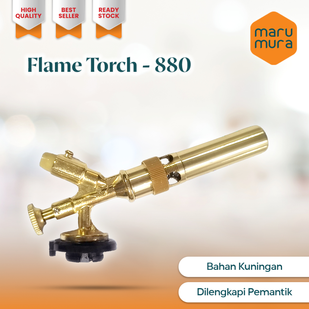 Terbaik Marumura Flame Torch - 880 Portable Gas Torch Flame Gun Brass + Hi Cook