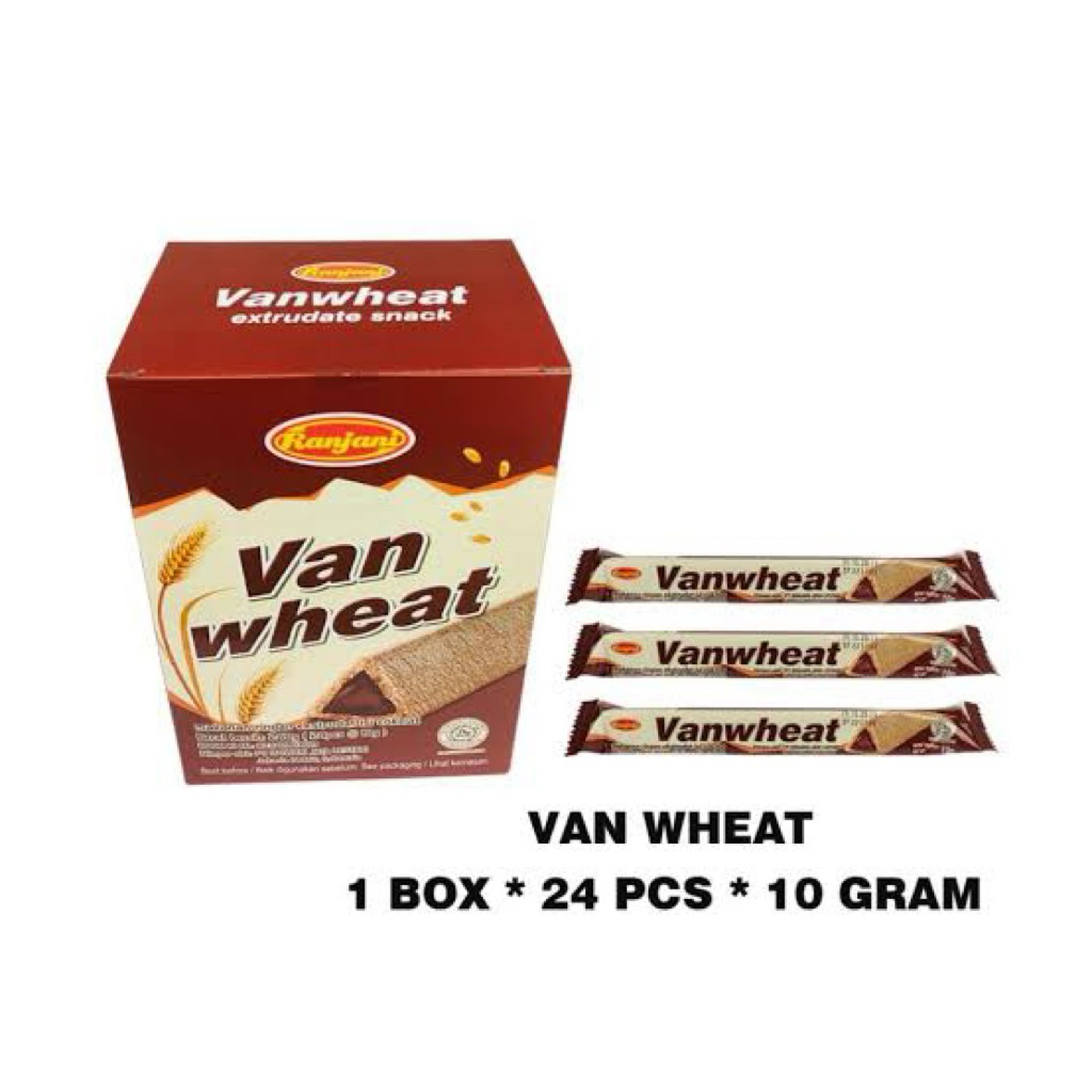 

VAN WHEAT CHOCOLATE BOX [ 1 BOX ISI 24 PCS @9G] | VAN WHEAT COKELAT | WAFER COKELAT GANDUM | RANJANI VAN WHEAT