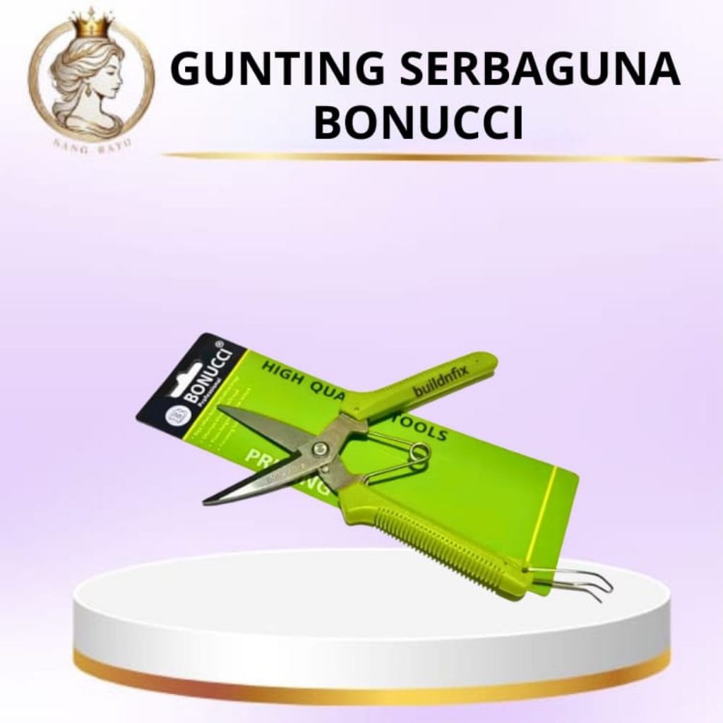 

Gunting Dahan / Gunting Serbaguna Stainless Bonucci 8 inch