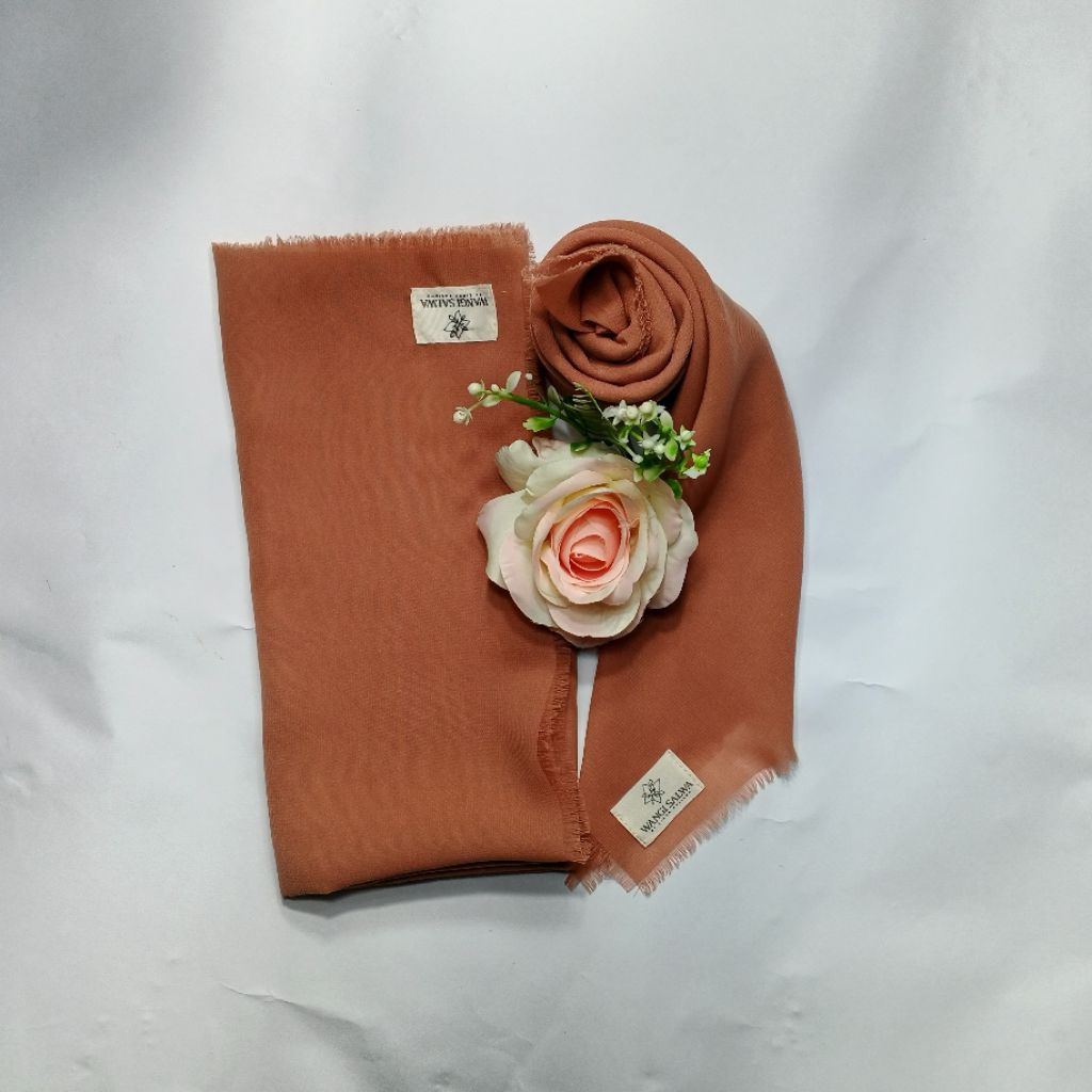 Hijab Segi Empat Polycotton (Warna Mocca)