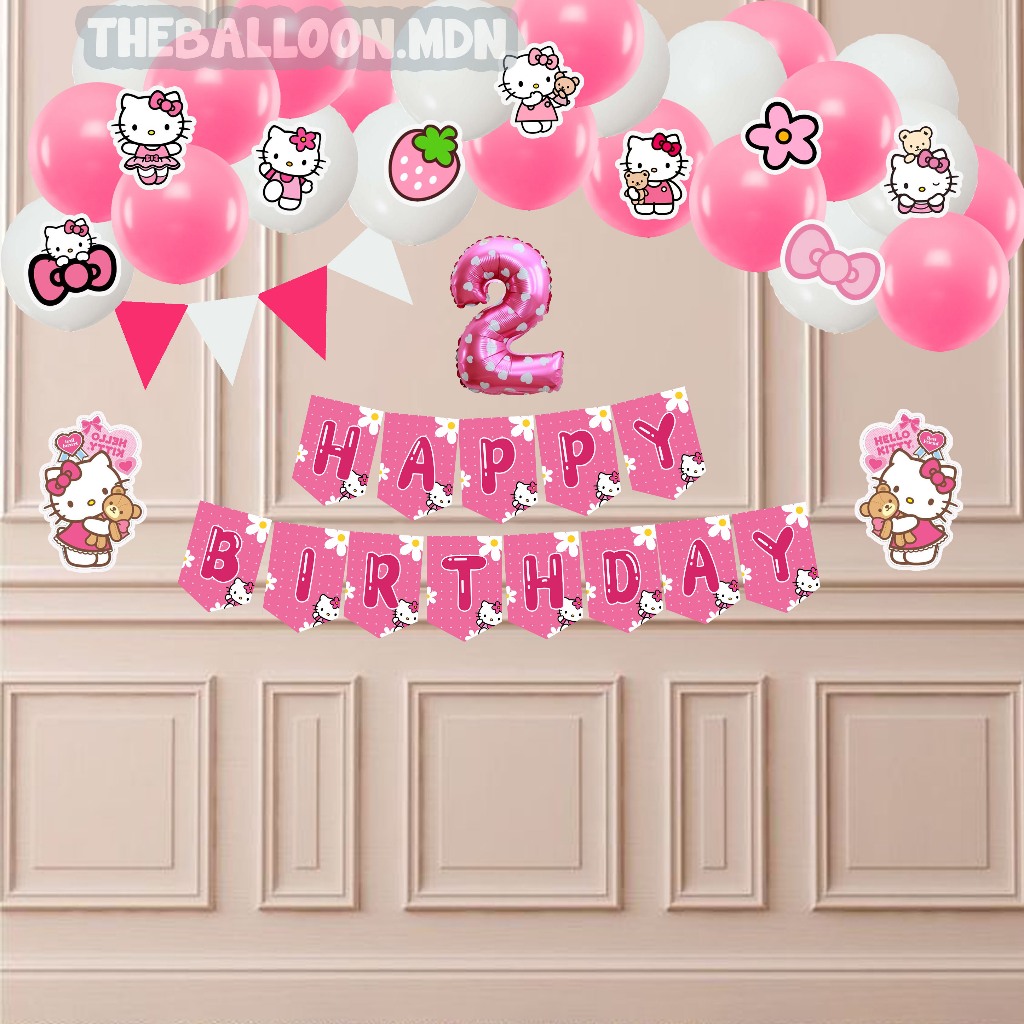 Paket Dekorasi Hello Kitty Ulang Tahun Anak