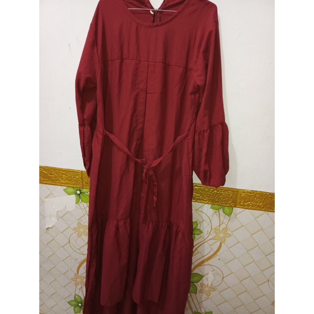 preloved gamis wanita kekinian/gamis outer melayu/gamis rompi/gamis remaja