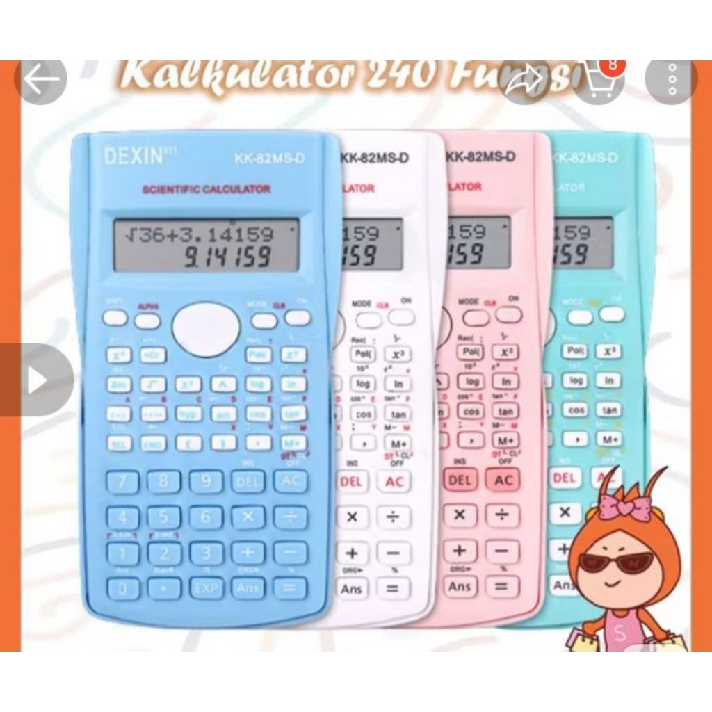 

kalkulator ilmiah 240 fungsi