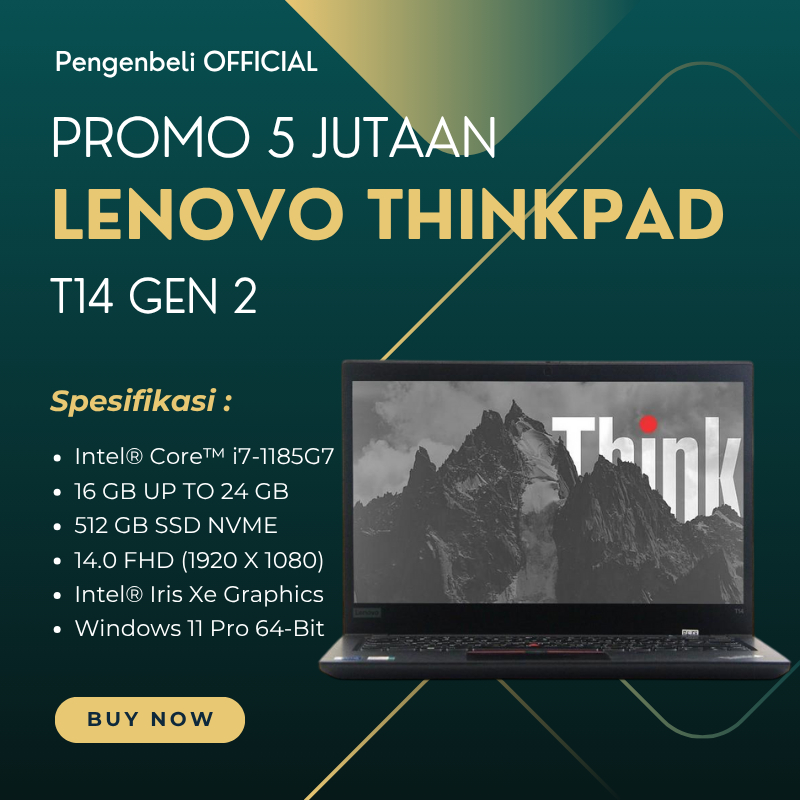 Promo Laptop Spek Tinggi 5 Jutaan / Win 11 Original / Free Tas Laptop / i7-1185G7 / Ram 24GB / SSD 5