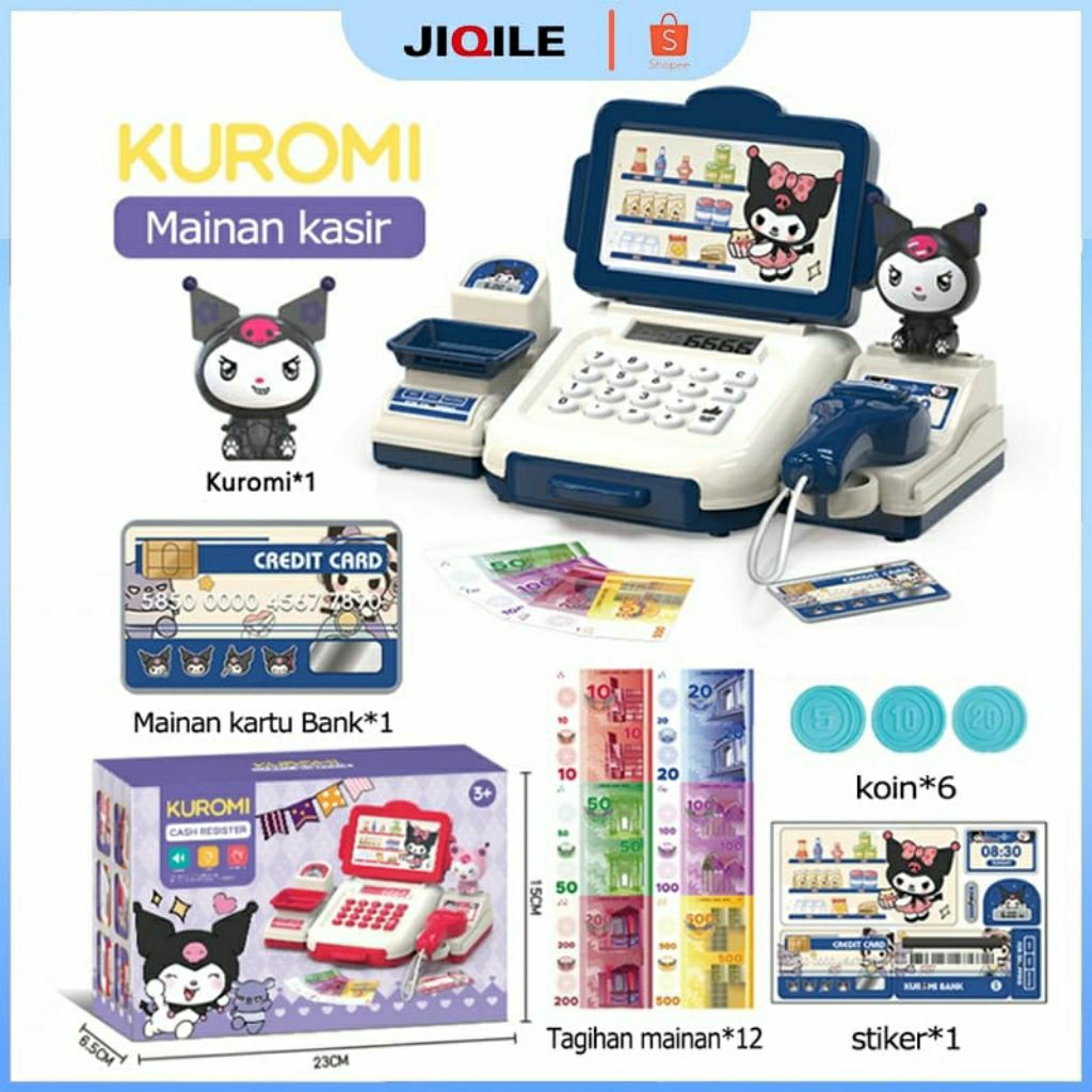 Mesin Kasir Mainan Simulasi Supermarket Mesin Kasir Belanja Mainan Cashier Machine Toys Mainan